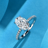 Oval Moissanite Ring