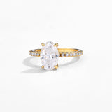 Oval Moissanite Ring
