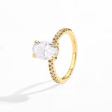 Oval Moissanite Ring