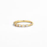 Round Pave Moissanite Ring