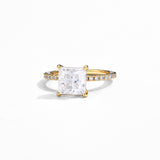 3CT Princess Moissanite Ring