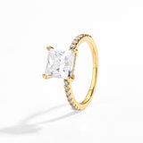 3CT Princess Moissanite Ring