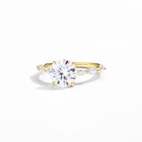 3CT Round Claw Prong Engagement Ring