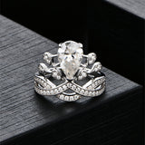 2.0CT Crown Engagement Ring