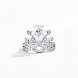 3CT Crown Engagemnet Ring