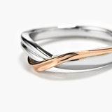 Duo Twist 14K Diamond Ring