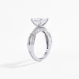 Princess Moissanite Diamond Ring