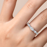 Mixed Shape Moissanite Diamond Ring