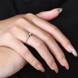 Pear Eternity Ring with Bezel
