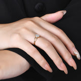 1.0 CT Oval With Twisted Ring
