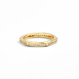 Round Full Eternity Moissanite Ring