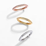 Round Full Eternity Moissanite Ring