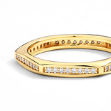 Round Full Eternity Moissanite Ring