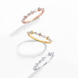 Delicate Moissanite Engagement Ring