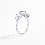 Oval Stone Full Moissanite Ring