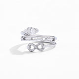 Pear Cut 0.5CT Moissanite Ring