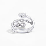Pear Cut 0.5CT Moissanite Ring