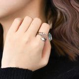Pear Cut 0.5CT Moissanite Ring