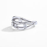 Dune Round Moissanite Diamond Ring