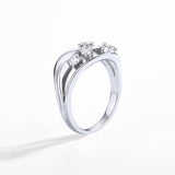 Dune Round Moissanite Diamond Ring