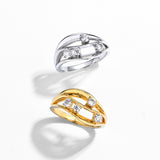 Dune Round Moissanite Diamond Ring