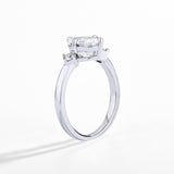 2CT Oval Moissanite Ring