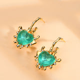 Paraiba Gemstone Sea Blue Heart Jewelry