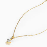 1.0 CT Princess Moissanite Necklace