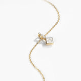 1.0 CT Princess Moissanite Necklace