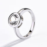 Bralliant Round White Sapphire Ring