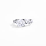 3CT Hidden Halo Engagement Ring
