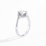 1 Carat Moissanite Tension Engagement Ring