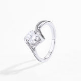 1 Carat Moissanite Tension Engagement Ring