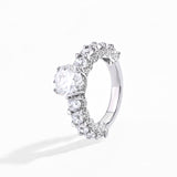 2CT Round Moissanite  Ring