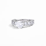 2CT Round Moissanite  Ring