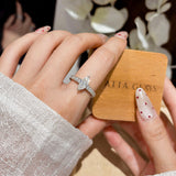 1CT Marquise Moissanite Ring