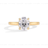 2CT Oval Cut Engagement Ring