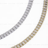 Bezel Set Emerald Tennis Bracelet