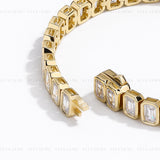 Bezel Set Emerald Tennis Bracelet