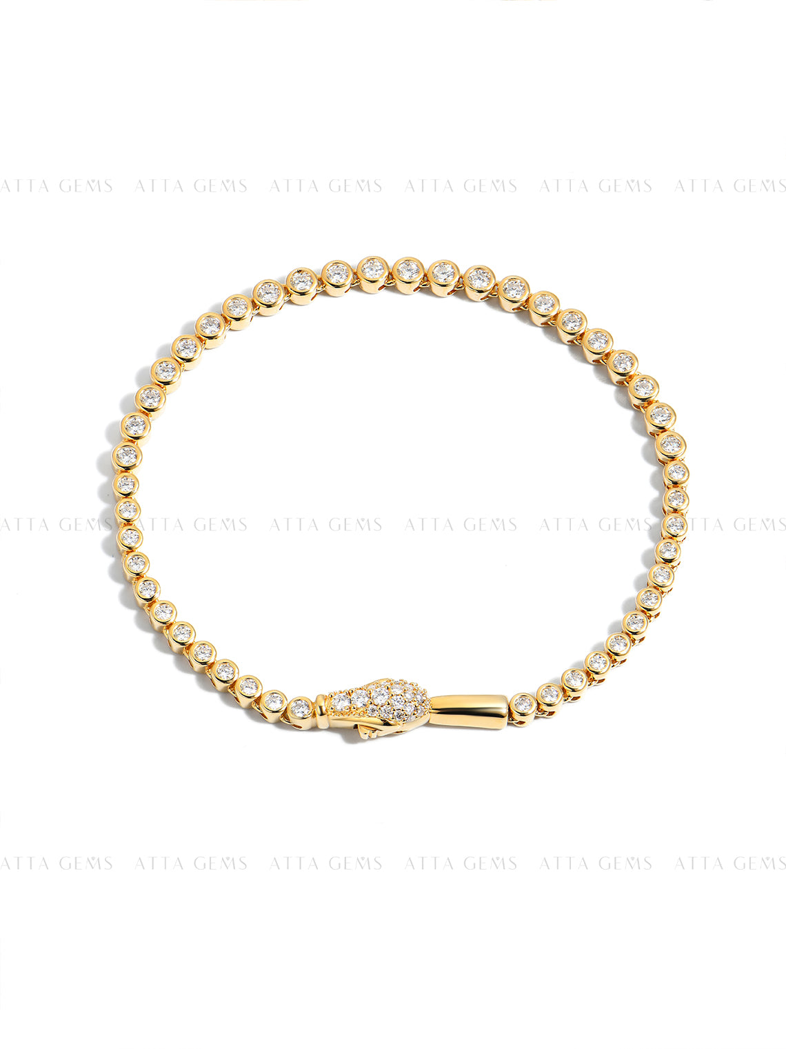 Snake Lock Tennis Bracelets