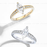 1CT Marquise Moissanite Ring