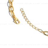 Moissanite Paperclip Link Bracelet