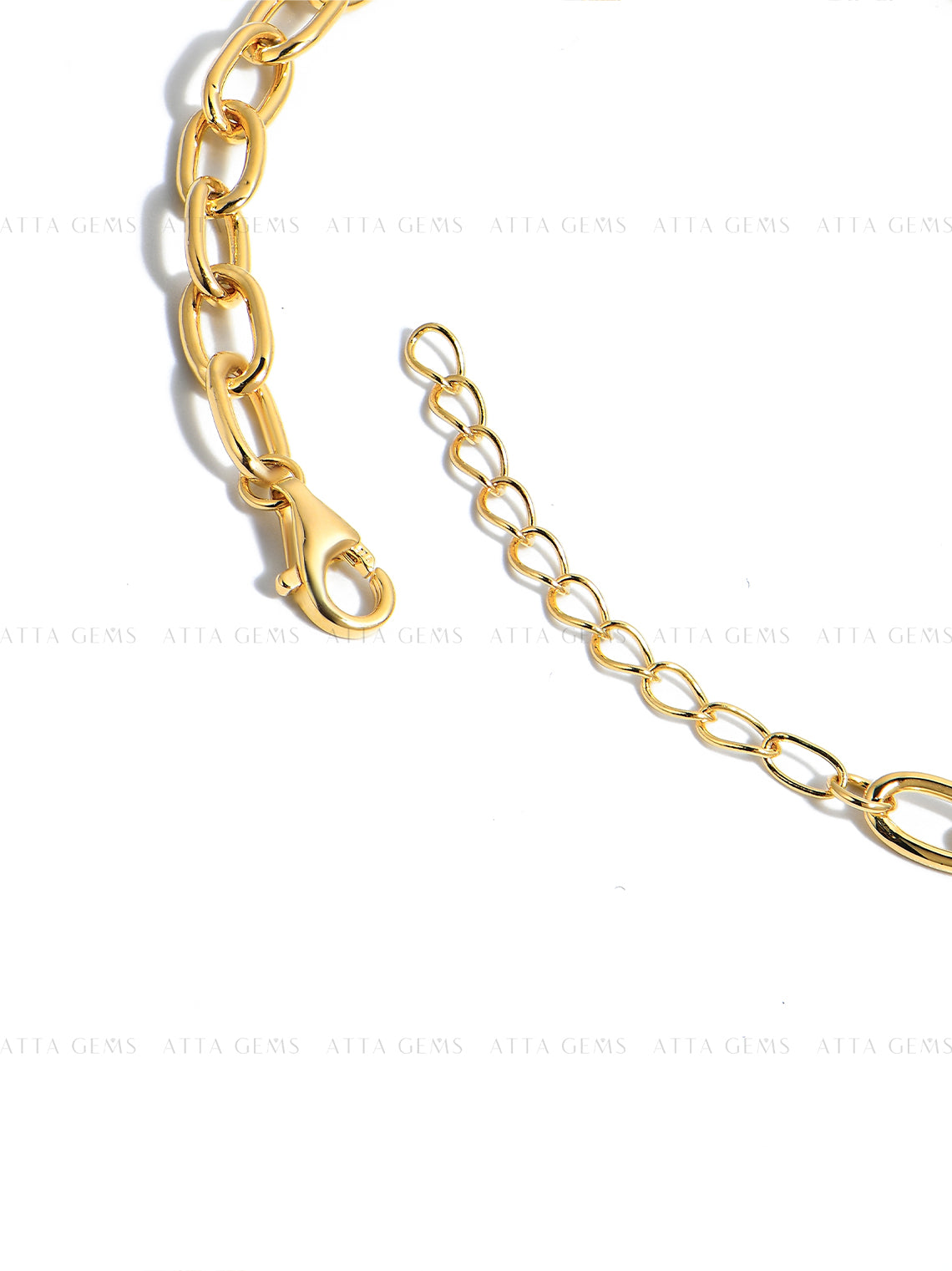 Moissanite Paperclip Link Bracelet