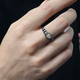 Pear Bezel Moissanite Ring