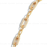 Moissanite Paperclip Link Bracelet