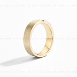 Brushed Couple Ring Set