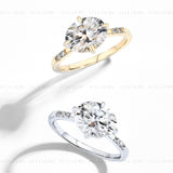 4CT Oval Moissanite Ring