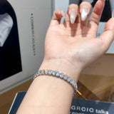 Bezel Set Emerald Tennis Bracelet