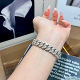 Hip Hop Cuban Link Moissanite Bracelet