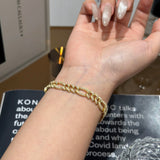 Full Moissanite Cuba Chain Bracelet